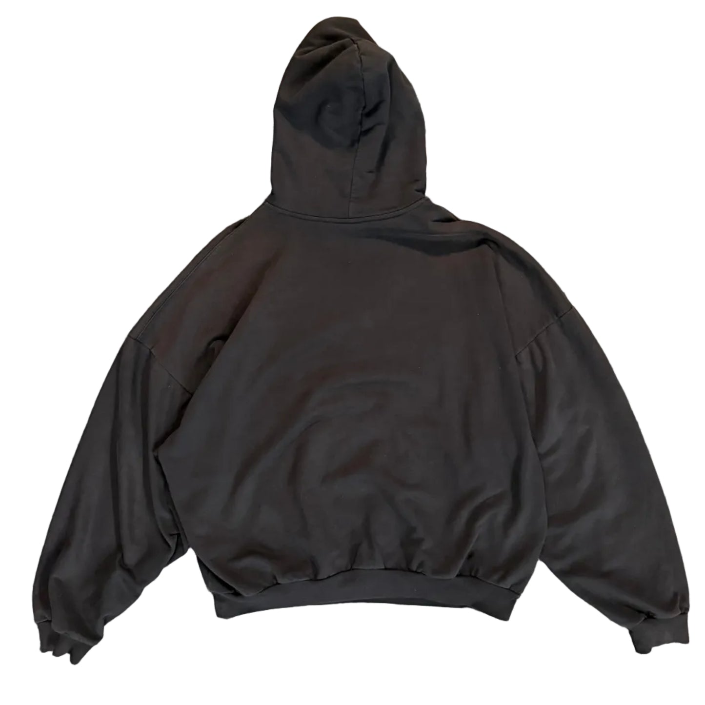 USED Balenciaga Round Backflip Hoodie Black