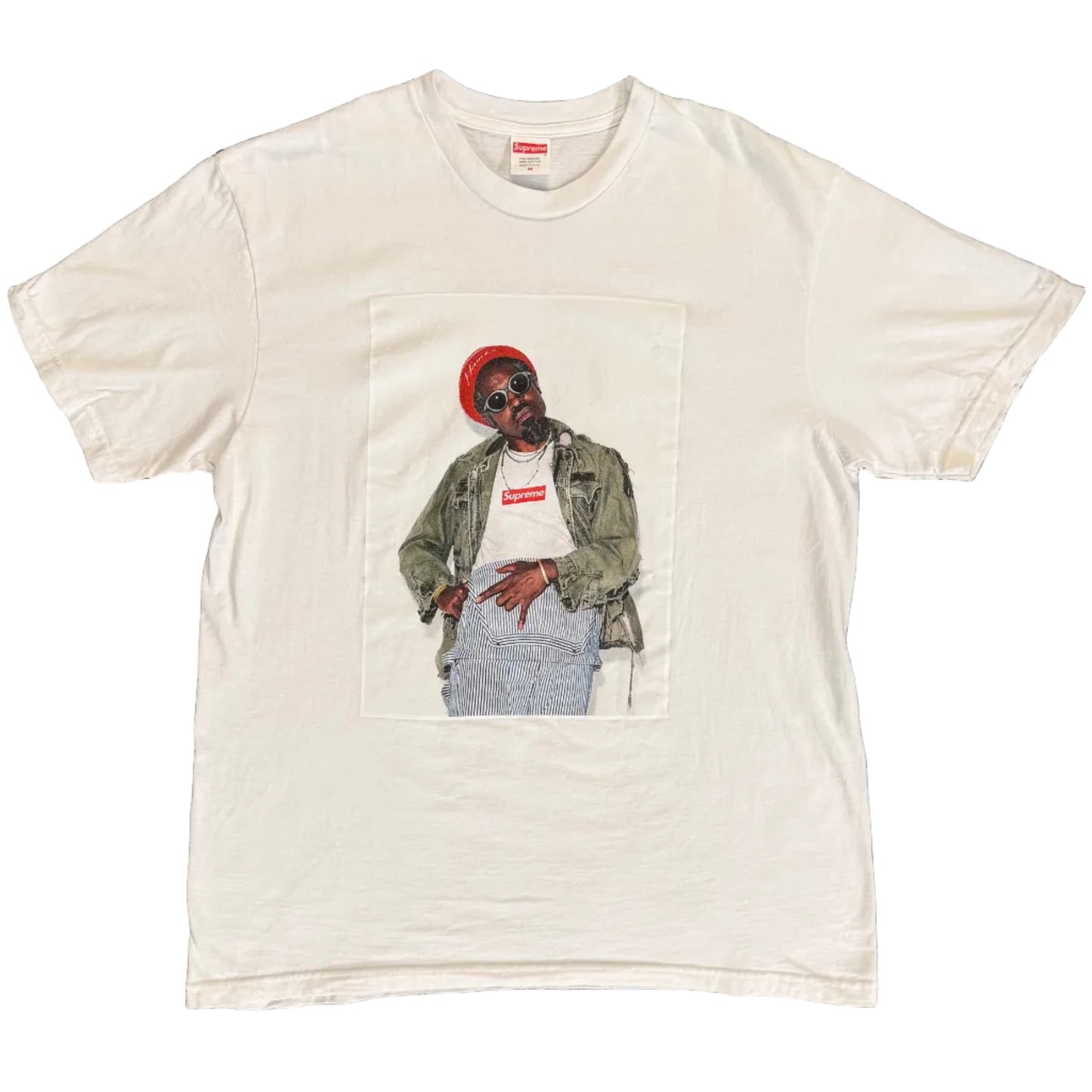 USED Supreme André 3000 Tee White