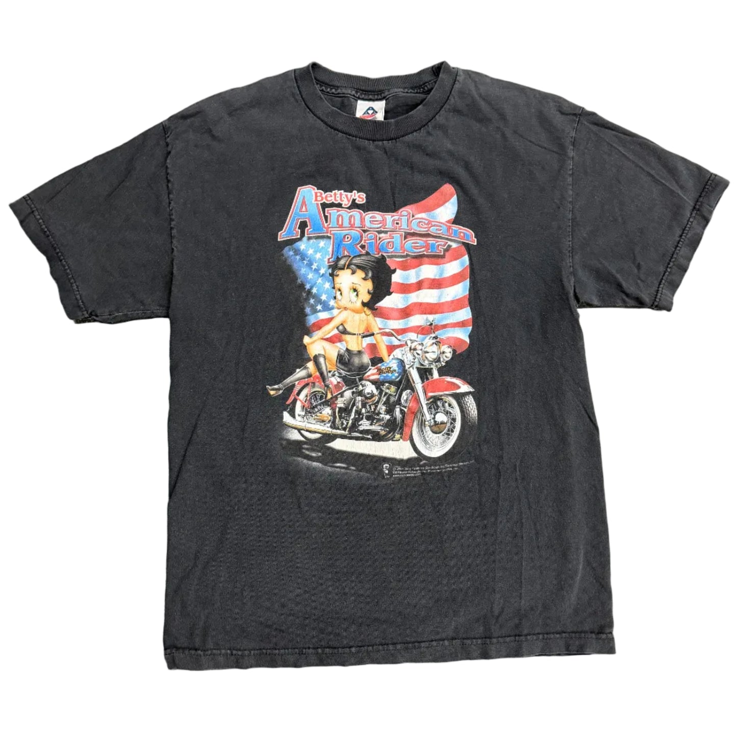 Vintage Betty's 2001 American Rider Tee Black