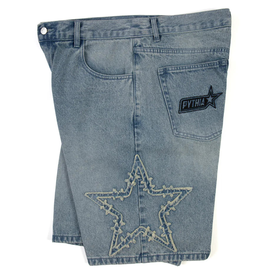 Pythia Frayed Barbwire Star Jorts
