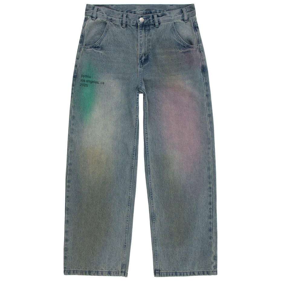 Pythia Pastel Baggy Denim Jeans