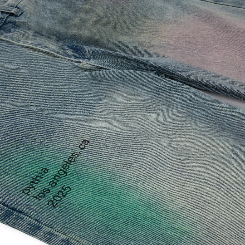 Pythia Pastel Baggy Denim Jeans