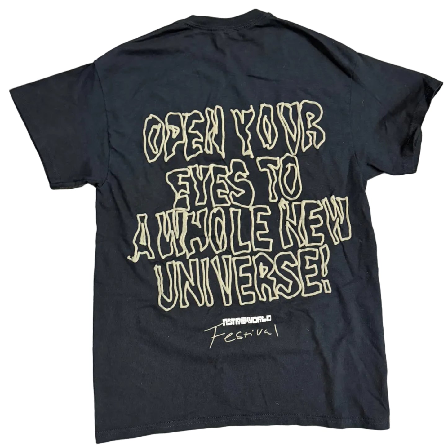 USED Travis Scott Astroworld Festival Eye Tee Black