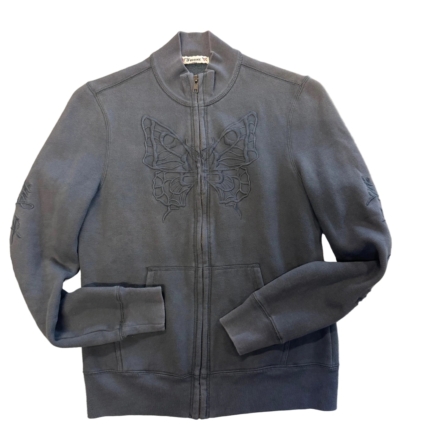 Vintage Forever 21 Butterfly Zip
