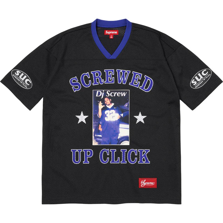Supreme DJ Screw Football Jersey Black