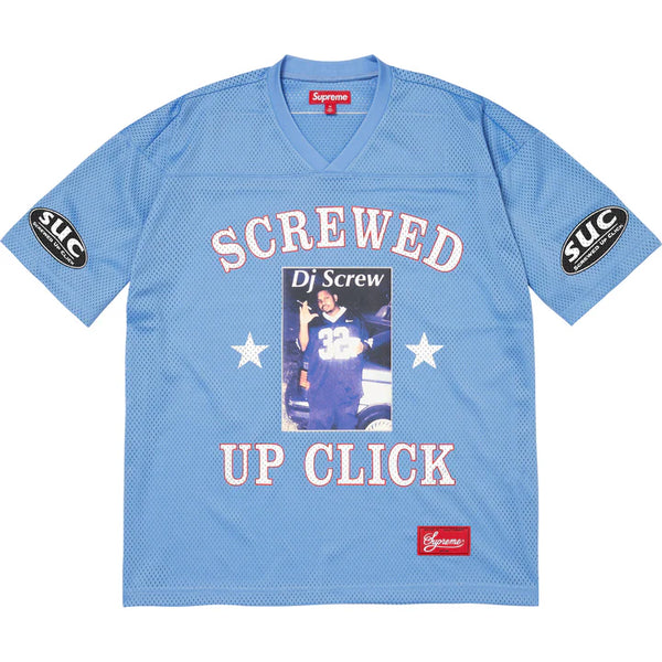 Supreme DJ Screw Football Jersey Blue
