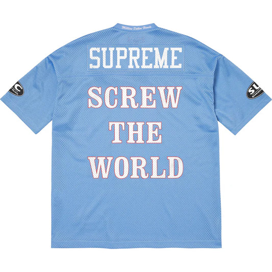 Supreme DJ Screw Football Jersey Blue
