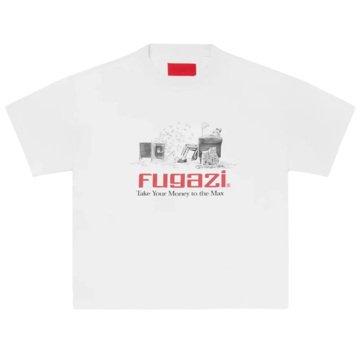 Fugazi Moneymaxing Tee White