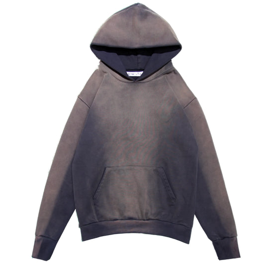 Grounded Blanks Sun Faded Hoodie Navy