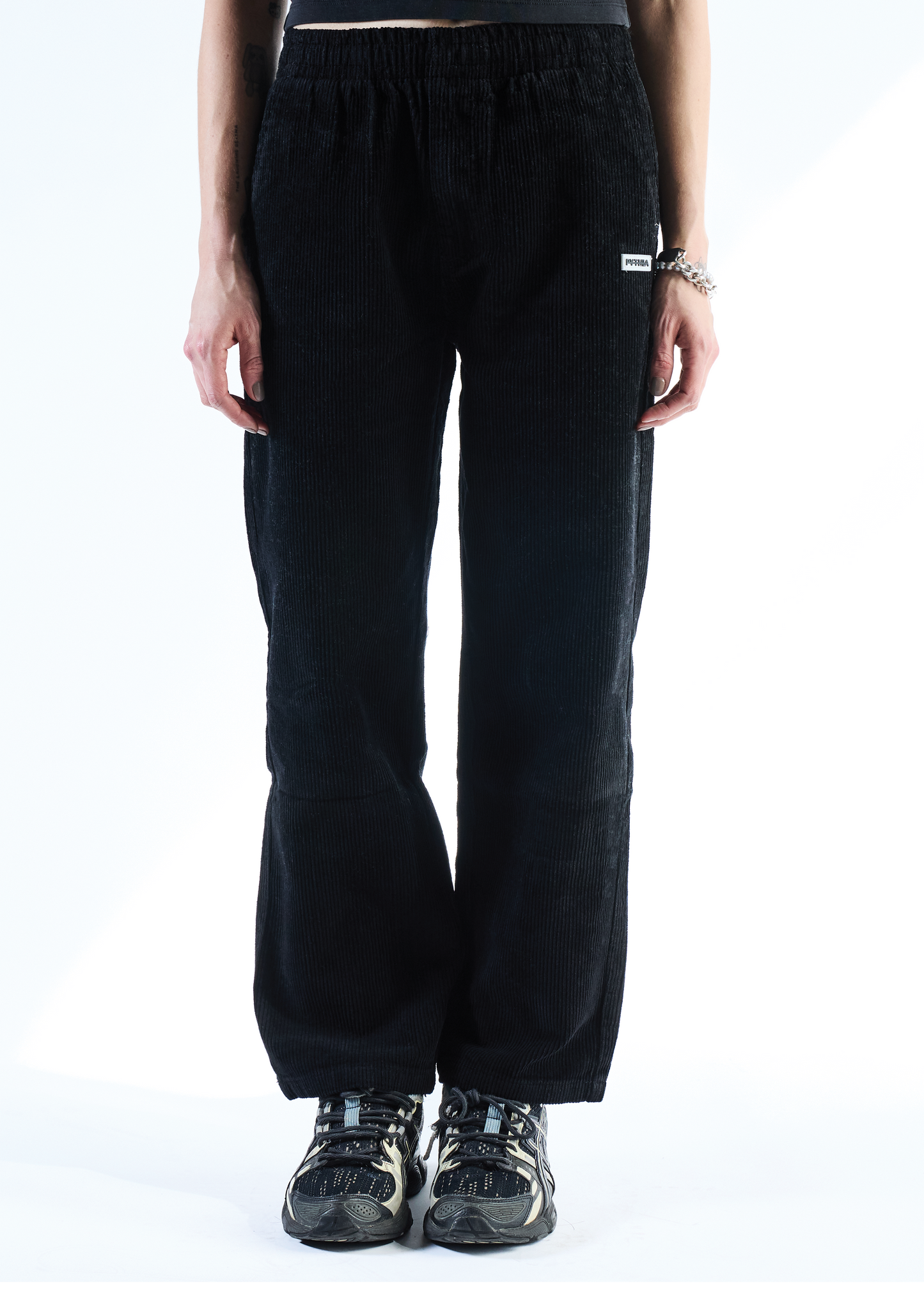 CORDUROY LOUNGE PANTS - BLACK