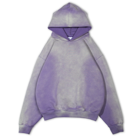 Grounded Blanks Sun Faded Hoodie Purple