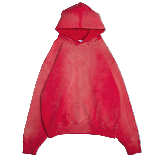 Grounded Blanks Sun Faded Hoodie Red