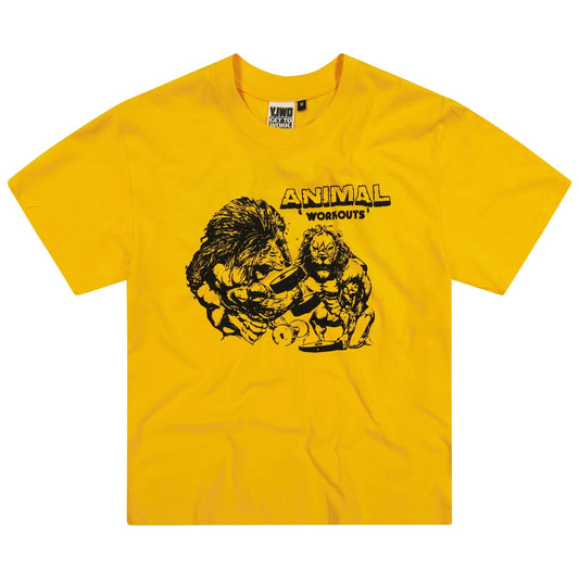 Y.IWO Animal Workouts Standard Tee Yellow