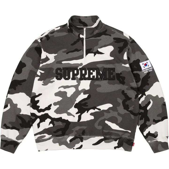 Shop Flag Half Zip Pullover Snow Camo