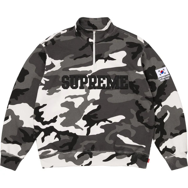 Shop Flag Half Zip Pullover Snow Camo