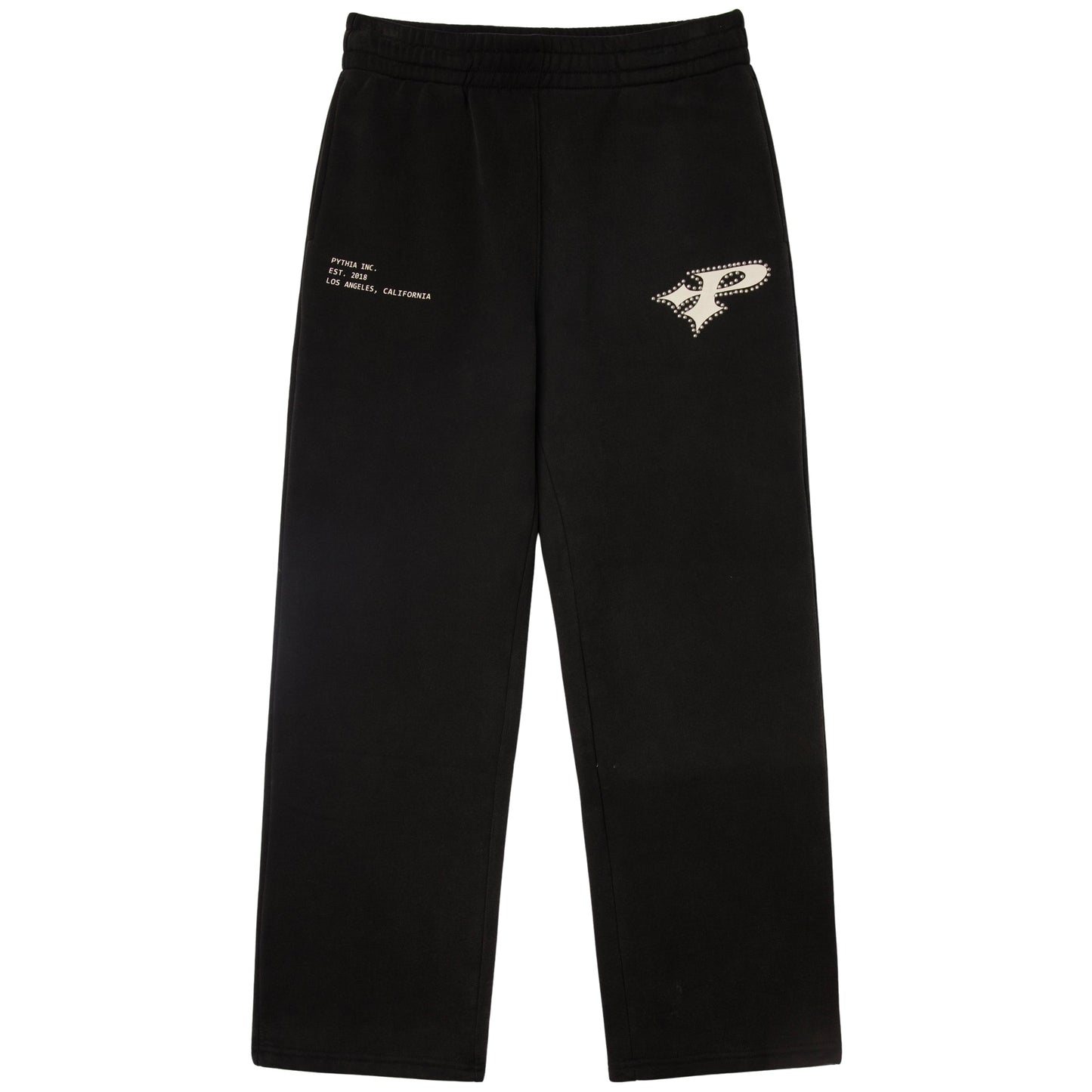 STUDDED LOGO SWEATS - WASHED BLACK