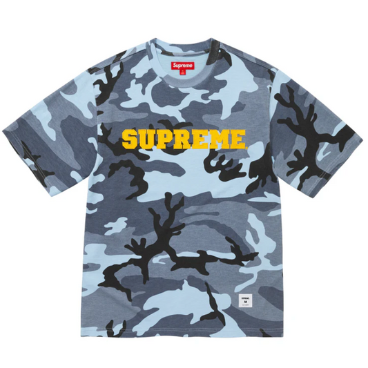 Supreme Collegiate Appliqué S/S Top Blue Camo