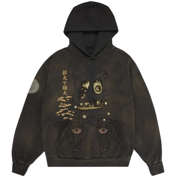 Travis Scott Cactus Jack x Takashi Murakami Hollow Hoodie Brown