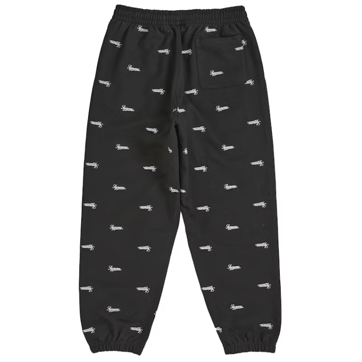 Supreme Repeat Script Sweatpant Black