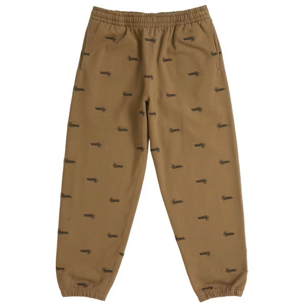 Supreme Repeat Script Sweatpant Khaki