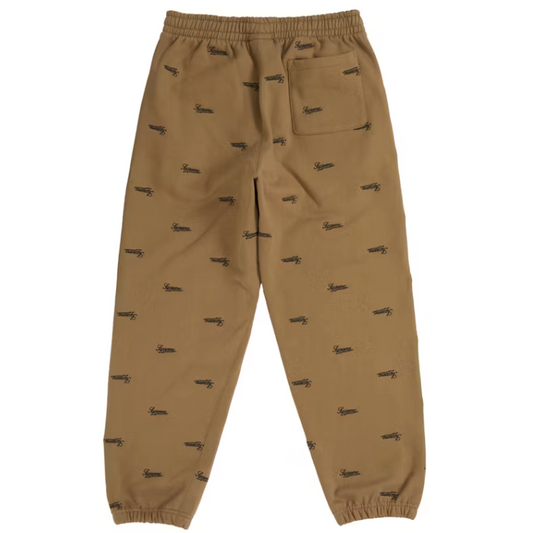 Supreme Repeat Script Sweatpant Khaki