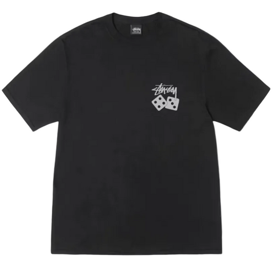 Stussy Pigment Dyed Dice Tee Black