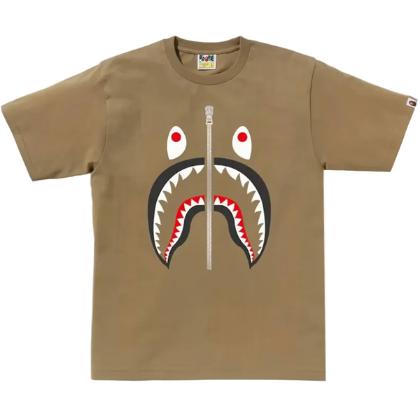 Bape A Bathing Ape Shark Tee Brown