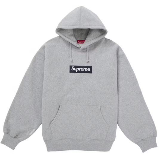 USED Supreme Box Logo Hooded Sweatshirt (FW25) Heather Grey