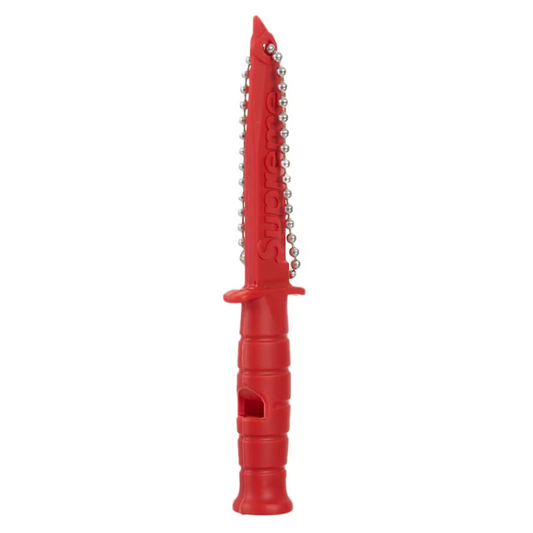 Supreme Ka-Bar Emergency Whistle Keychain Red