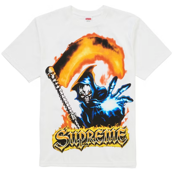 Supreme SS26 Grim Reaper Tee White