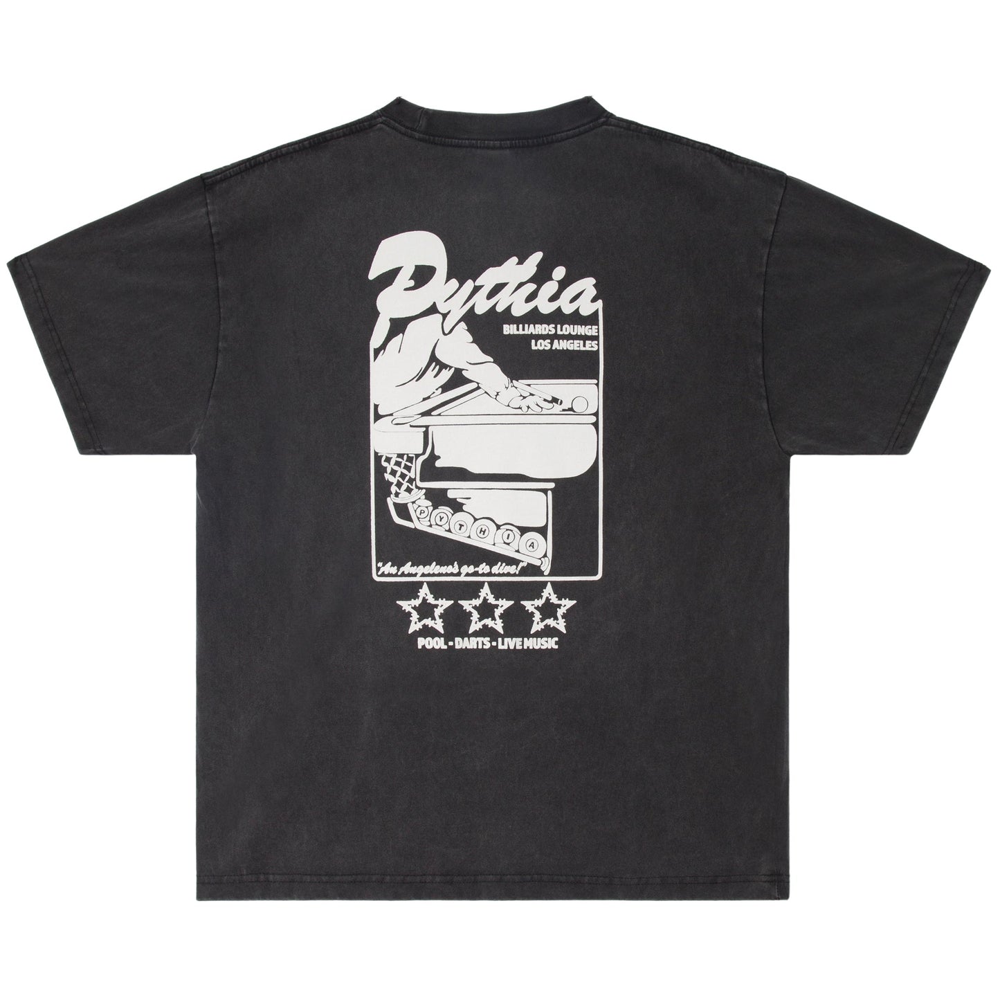 BILLIARDS TEE - WASHED BLACK