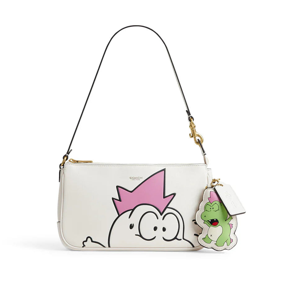 Brain Dead x Coach Darby Dino Print Plaza Bag With Charm Chalk Multi