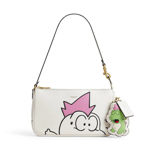 Brain Dead x Coach Darby Dino Print Plaza Bag With Charm Chalk Multi