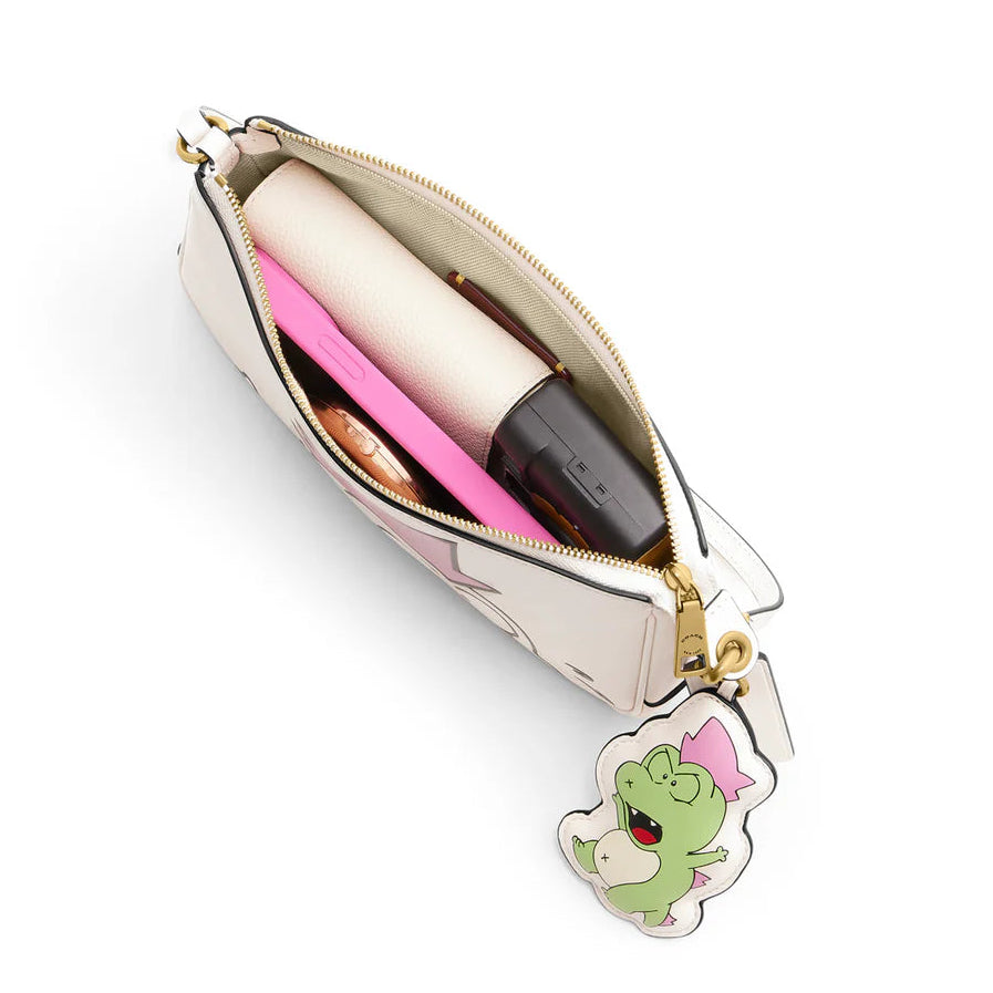 Brain Dead x Coach Darby Dino Print Plaza Bag With Charm Chalk Multi
