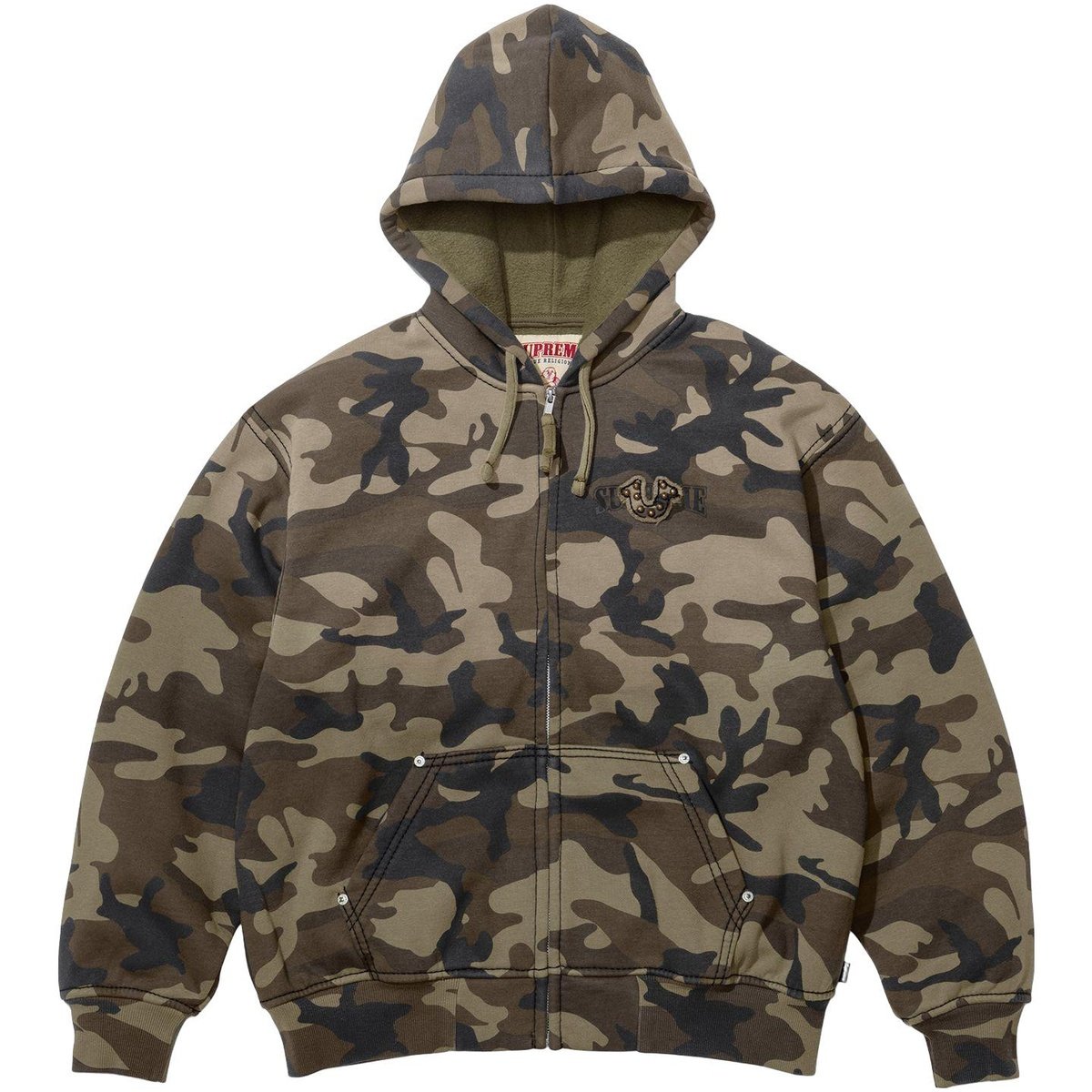 Supreme True Religion Zip Up Hooded Sweatshirt (FW25)