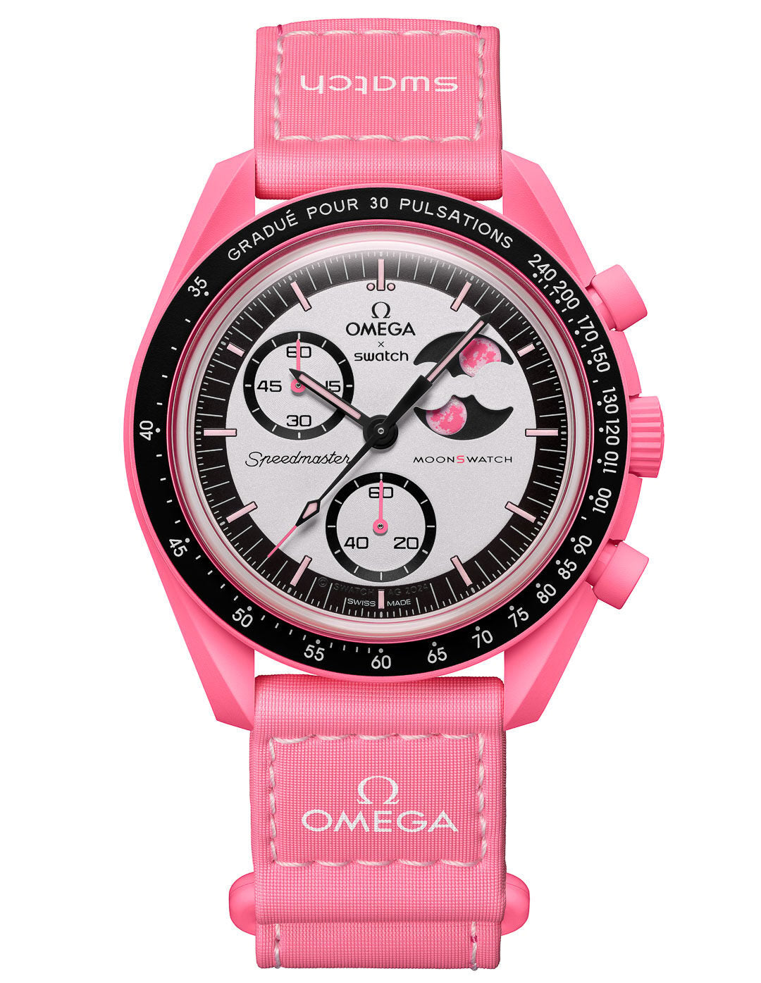 Swatch x Omega Bioceramic Moonswatch Mission to the Pink Moon
