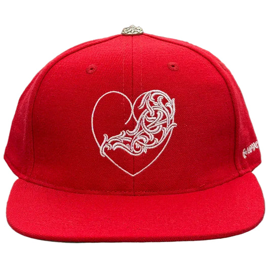 Chrome Hearts Love You Fitted Hat Red (7 1/2)