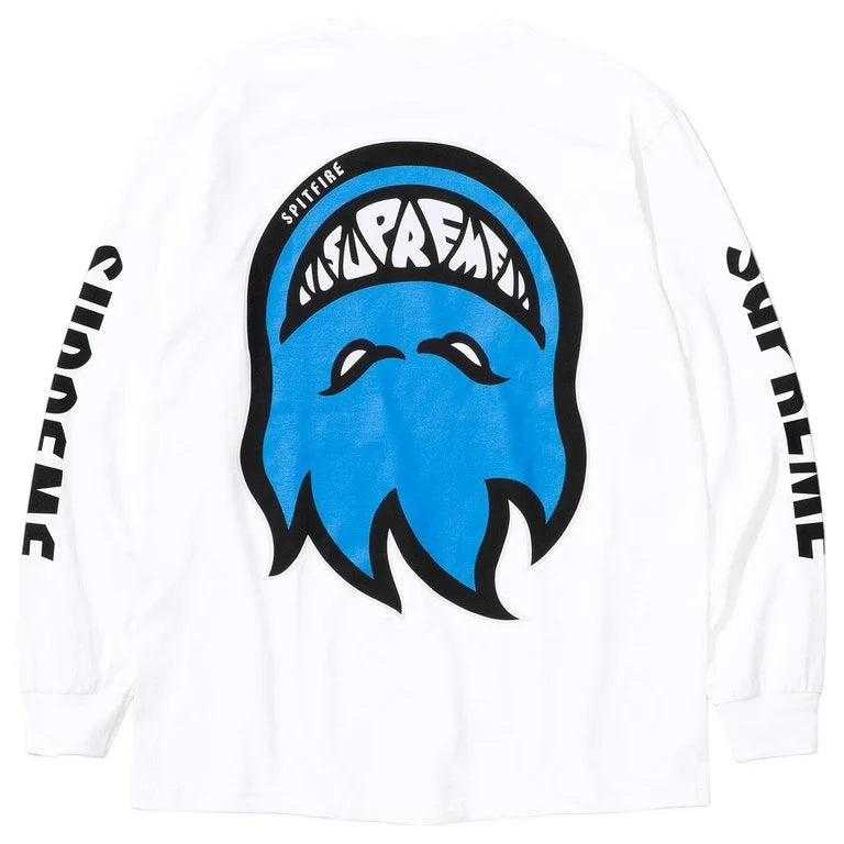 Supreme Spitfire Bighead L/S Tee White