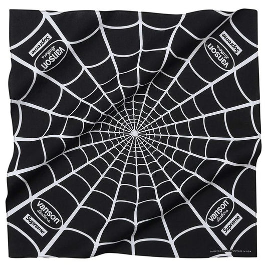 Supreme Vanson Leathers Spider-Man Bandana Black