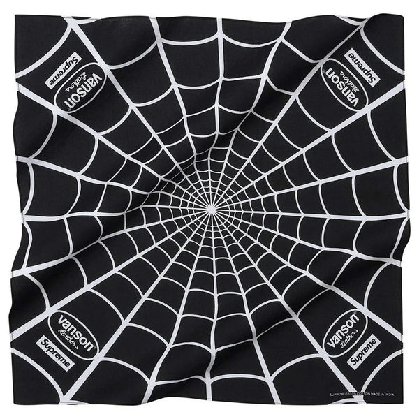 Supreme Vanson Leathers Spider-Man Bandana Black – The Drop